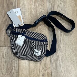 Herschel Supply Company Navy and White Belt Bag
